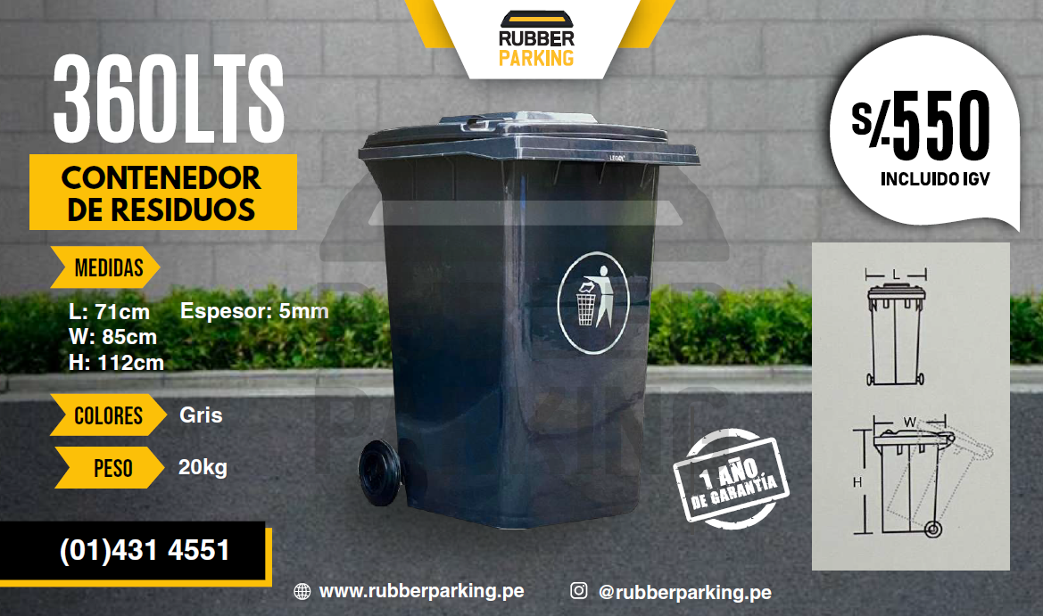 TACHOS Y CONTENEDORES DE BASURA