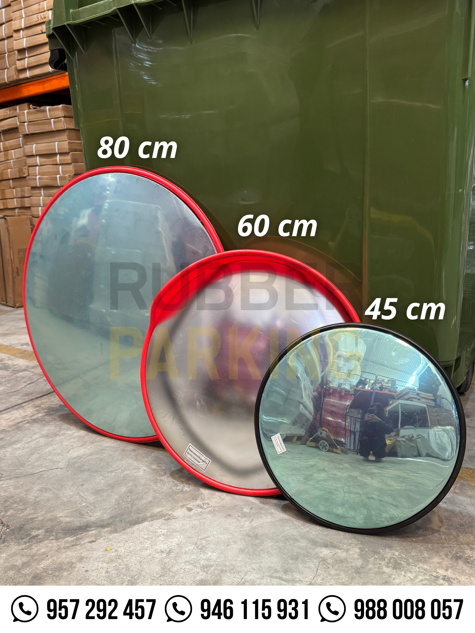 Espejos convexos panorámicos para estacionamientos en Perú.