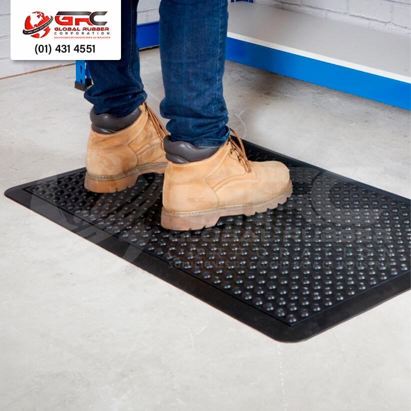 Pisos antideslizante de alta calidad formulado con caucho natural y SBR