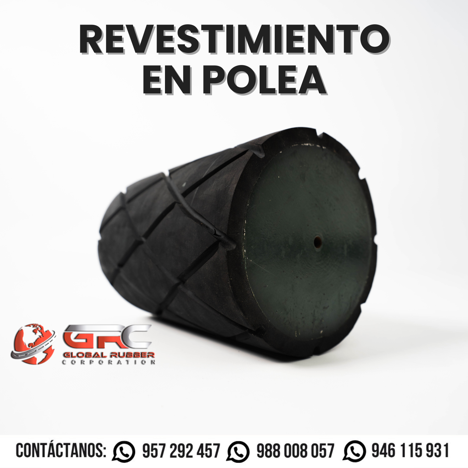 Revestimiento de Poleas en Caucho – Servicio para Minería en Perú